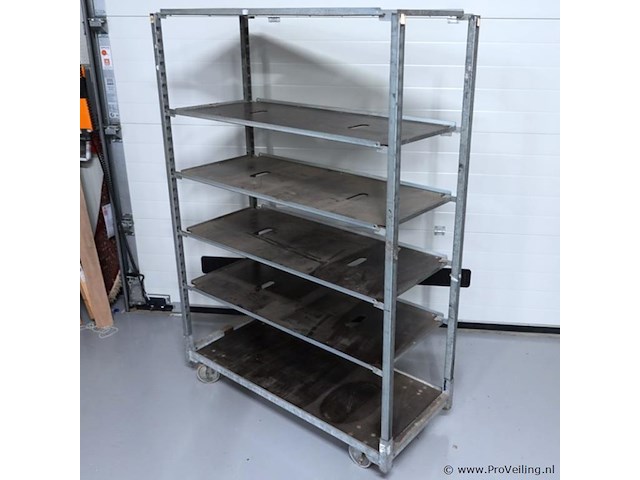 Mobiele deense kar met 5 planken - afbeelding 5 van  5