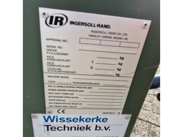 Mobiele dieselcompressor, ingersoll-rand, w902 code 49, 2005 - afbeelding 4 van  20
