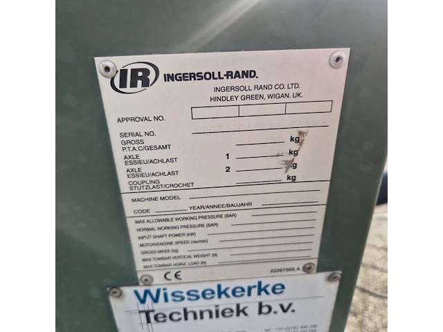 Mobiele dieselcompressor, ingersoll-rand, w902 code 49, 2006 - afbeelding 3 van  19