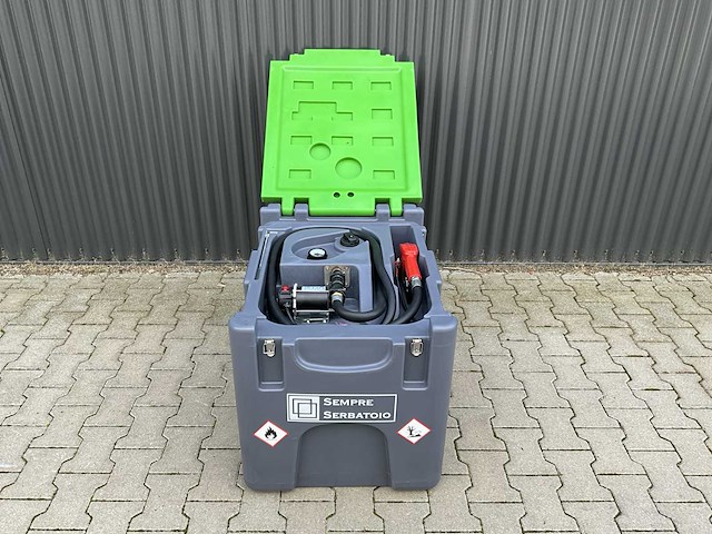 Mobiele dieseltank met elektrische 12 volt pomp, 200 liter - afbeelding 1 van  14