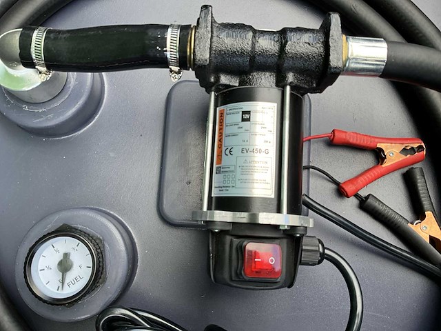 Mobiele dieseltank met elektrische 12 volt pomp, 400 liter - afbeelding 2 van  5