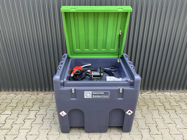 Mobiele dieseltank met elektrische 12 volt pomp, 400 liter - afbeelding 1 van  18