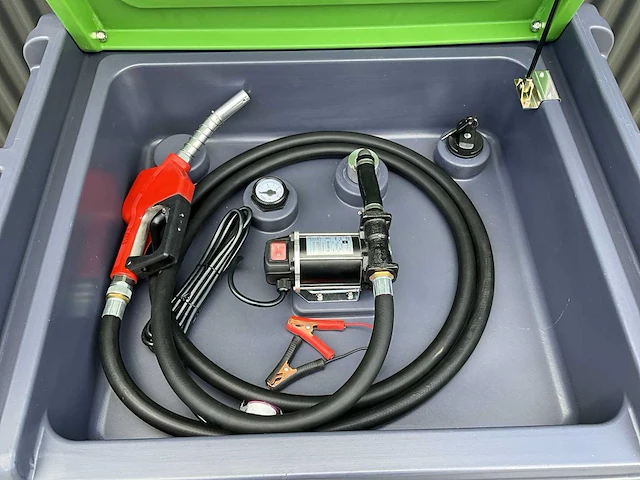 Mobiele dieseltank met elektrische 12 volt pomp, 400 liter - afbeelding 17 van  18