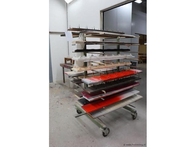 Mobiele draagarmstelling, metaal - afbeelding 1 van  4