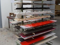 Mobiele draagarmstelling, metaal - afbeelding 1 van  4