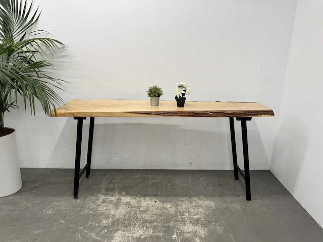 Mobiele epoxy boomstamtafel - afbeelding 2 van  6