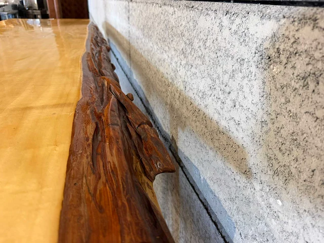 Mobiele epoxy boomstamtafel - afbeelding 3 van  11