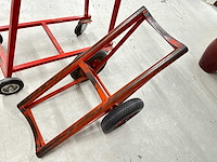 Mobiele foliedispenser en tapijtrollerwagen - afbeelding 5 van  5