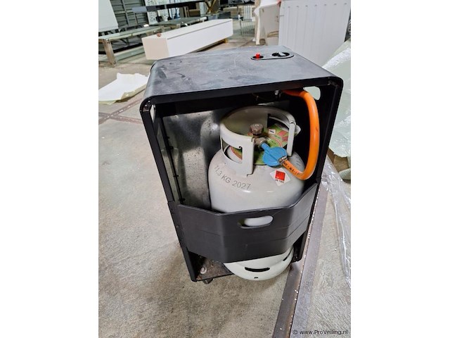Mobiele gaskachel - ca. 45x45x78 cm - afbeelding 2 van  3