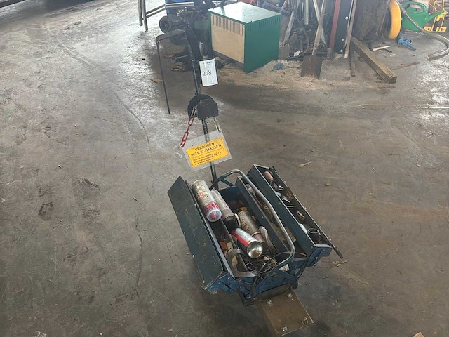 Mobiele gereedschapskist met inhoud - afbeelding 2 van  5