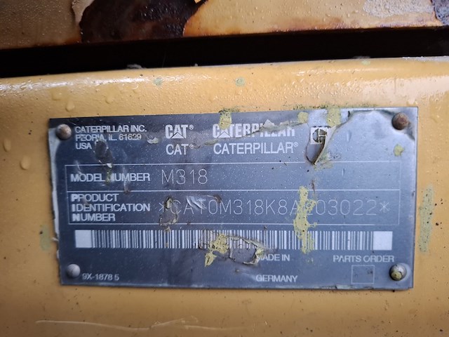 Mobiele graafmachine, caterpillar, m318, 2001 - afbeelding 11 van  21