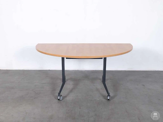Mobiele half ronde kantinetafel (2x) - afbeelding 2 van  2