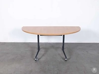 Mobiele half ronde kantinetafel (2x) - afbeelding 2 van  2