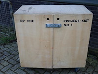 Mobiele houten opbergkast - afbeelding 2 van  6