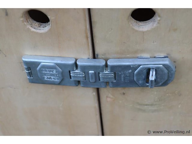 Mobiele houten opbergkast - afbeelding 4 van  6