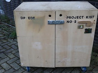 Mobiele houten opbergkast - afbeelding 2 van  6