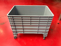 Mobiele kunststof kist (4x) - afbeelding 3 van  5