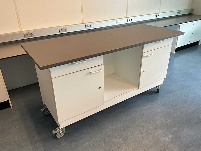 Mobiele laboratoriumtafel - afbeelding 1 van  3