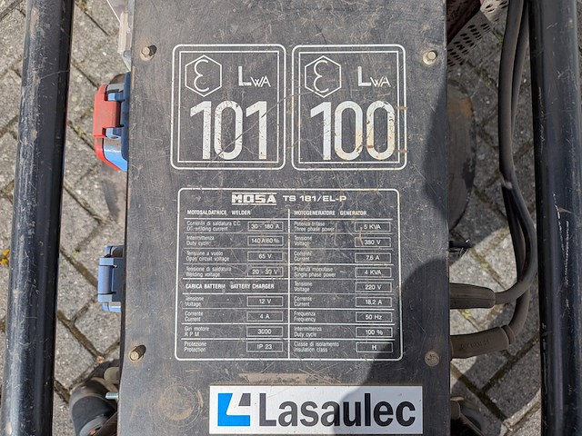 Mobiele lasgenerator, mosa, ts 181 - afbeelding 5 van  13