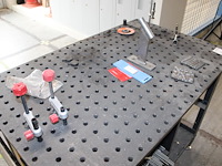 Mobiele lastafel rhino cart met diverse klemmen / accessoires. afmeting 125 x 70 x 90 cm. - afbeelding 3 van  5