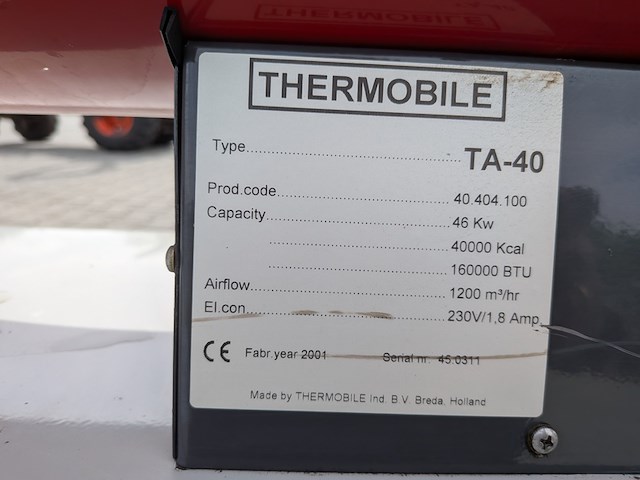 Mobiele luchtverwarmer, thermobile, ta-40, 2001 - afbeelding 14 van  17