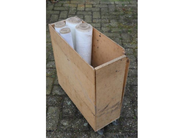 Mobiele opbergkist incl. rollen folie - afbeelding 1 van  4