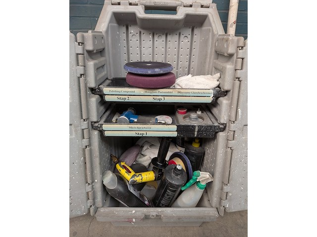 Mobiele poetskast met inhoud 3m - afbeelding 4 van  8