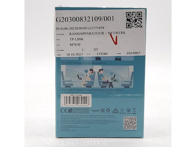 Mobiele router, tp-link, m7650 600mbps - afbeelding 4 van  4