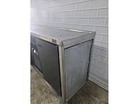Mobiele rvs bar met gamko barkoeling en flessennest - afbeelding 2 van  10