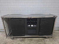 Mobiele rvs bar met gamko barkoeling en flessennest - afbeelding 6 van  10