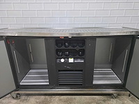 Mobiele rvs bar met gamko barkoeling en flessennest - afbeelding 7 van  10