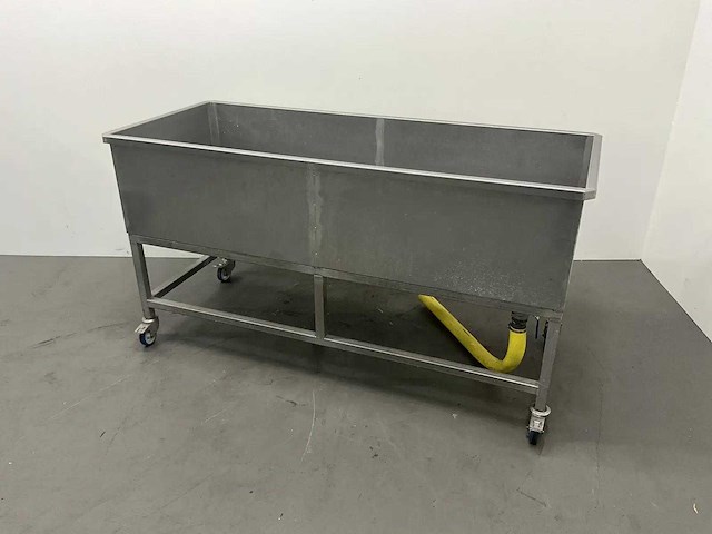 Mobiele rvs dompelbak - afbeelding 1 van  3