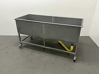 Mobiele rvs dompelbak - afbeelding 1 van  3