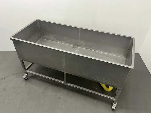 Mobiele rvs dompelbak - afbeelding 1 van  3