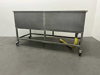 Mobiele rvs dompelbak - afbeelding 2 van  3