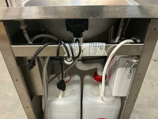 Mobiele rvs handwasunit / handwaszuil (18x) - afbeelding 4 van  15