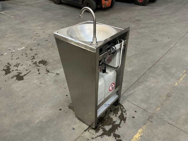 Mobiele rvs handwasunit / handwaszuil (18x) - afbeelding 9 van  15