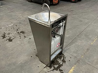 Mobiele rvs handwasunit / handwaszuil (18x) - afbeelding 9 van  15