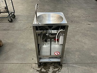 Mobiele rvs handwasunit / handwaszuil (18x) - afbeelding 10 van  15