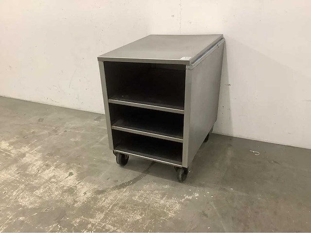 Mobiele rvs kast - afbeelding 1 van  4