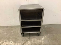 Mobiele rvs kast - afbeelding 3 van  4