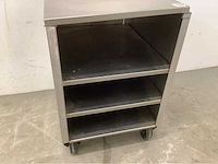 Mobiele rvs kast - afbeelding 4 van  4