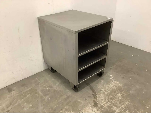 Mobiele rvs kast - afbeelding 2 van  4