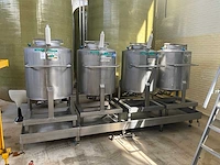 Mobiele rvs opslagtank (450liter) (4x) - afbeelding 2 van  8