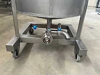 Mobiele rvs opslagtank (450liter) - afbeelding 5 van  7