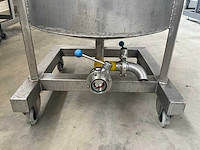 Mobiele rvs opslagtank (450liter) - afbeelding 6 van  9
