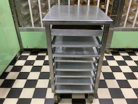 Mobiele rvs patisserie wagen - afbeelding 6 van  6