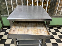 Mobiele rvs patisserie wagen - afbeelding 3 van  4