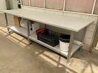 Mobiele rvs werkbank - afbeelding 3 van  8