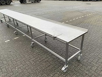 Mobiele rvs werktafel (680 cm) - afbeelding 2 van  12